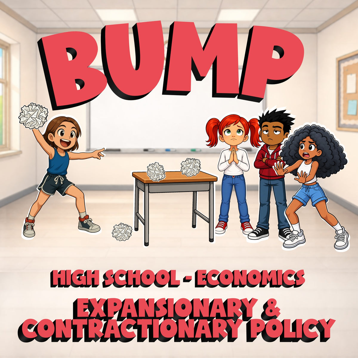 Expansionary & Contractionary Policy BUMP Economics Game - No Prep Review