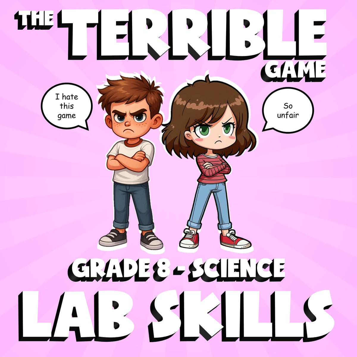 Lab Skills THE TERRIBLE GAME - No Prep Grade 8 Science Review Activity