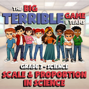 Scale & Proportion in Science BIG TERRIBLE GAME - No Prep Grade 3 Science Review