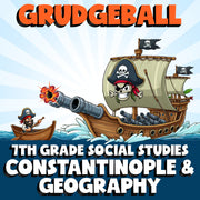 Constantinople & Geography GRUDGEBALL Socials Game - No Prep Grade 7 Review
