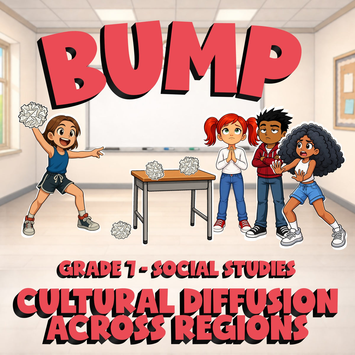 Cultural Diffusion Across Regions BUMP Socials Game - No Prep Grade 7 Review