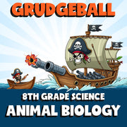 Animal Biology GRUDGEBALL Science Game - No Prep Grade 8 Review Activity