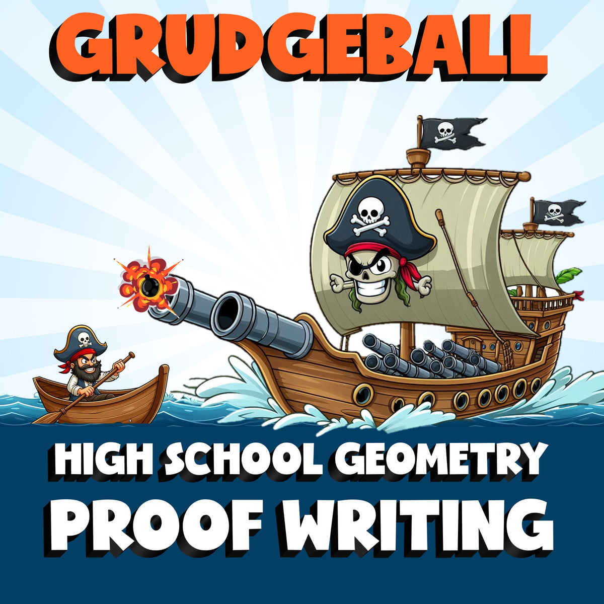Proof Writing GRUDGEBALL Math Game - No Prep Geometry Review Activity
