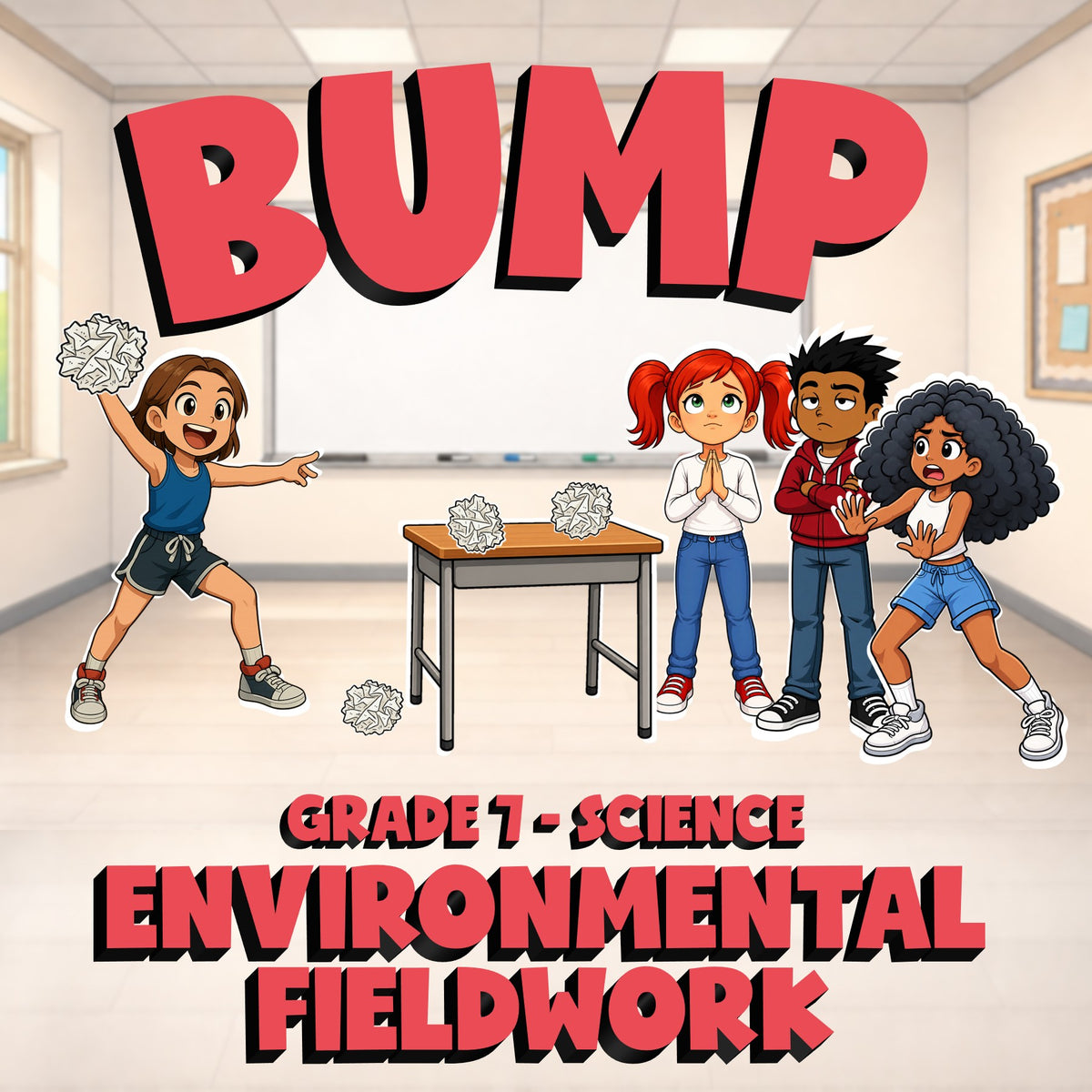 Environmental Fieldwork BUMP Science Game - No Prep Grade 7 Review Activity