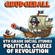 Political Causes of Revolution GRUDGEBALL Socials Game - No Prep Grade 8 Review