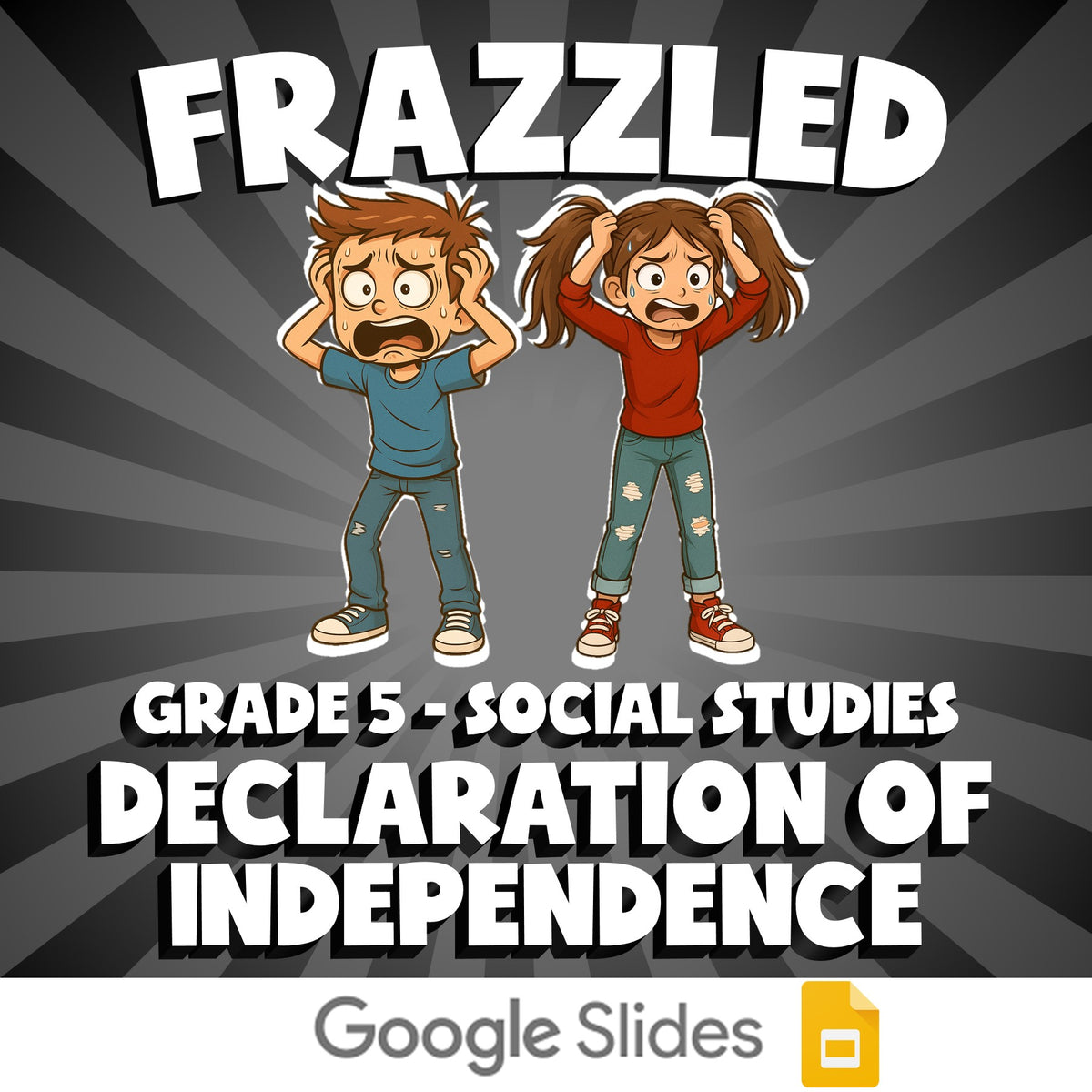 Declaration of Independence FRAZZLED Socials Game - No Prep Grade 5 Review