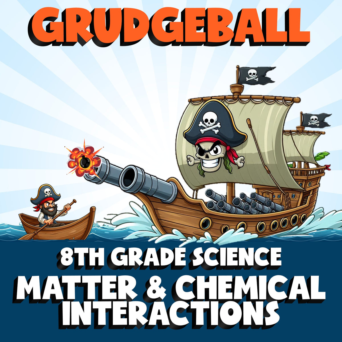 Matter & Chemical Interactions GRUDGEBALL Science Game - No Prep Grade 8 Review