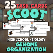 Genome Organization SCOOT TASK CARDS Science Game - No Prep Biology Review