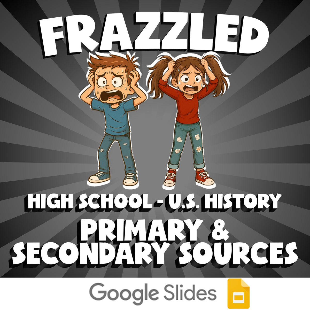 Primary & Secondary Sources FRAZZLED U.S. History Game - No Prep Review Activity