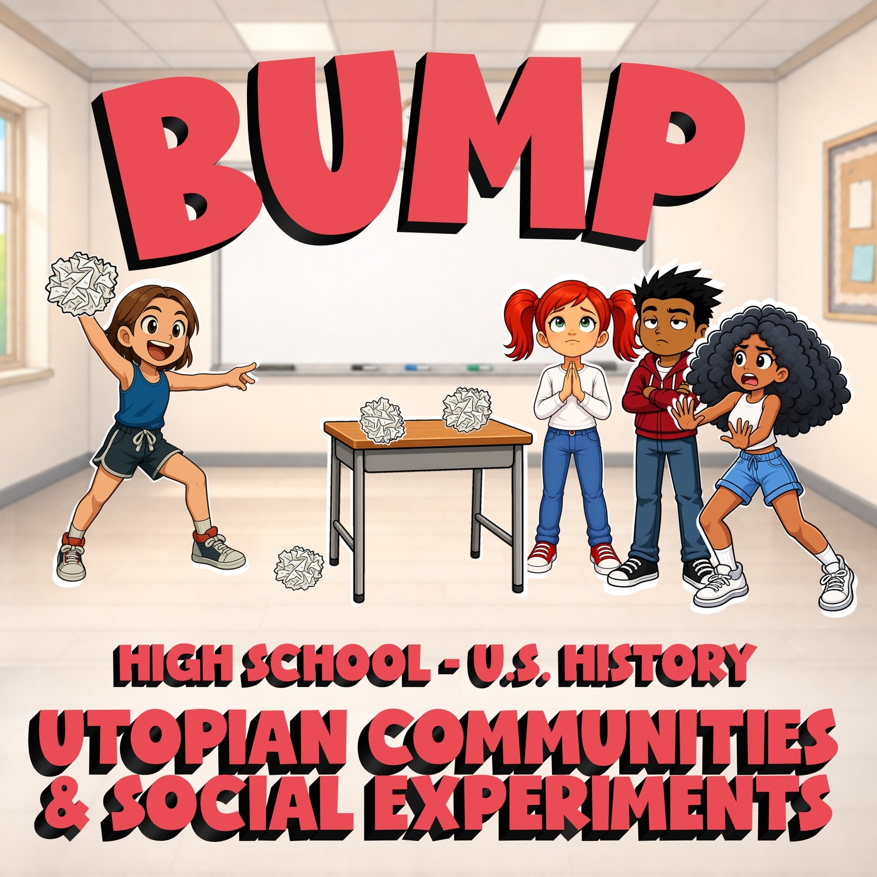 Utopian Communities & Social Experiments BUMP U.S. History Game - No Prep Review