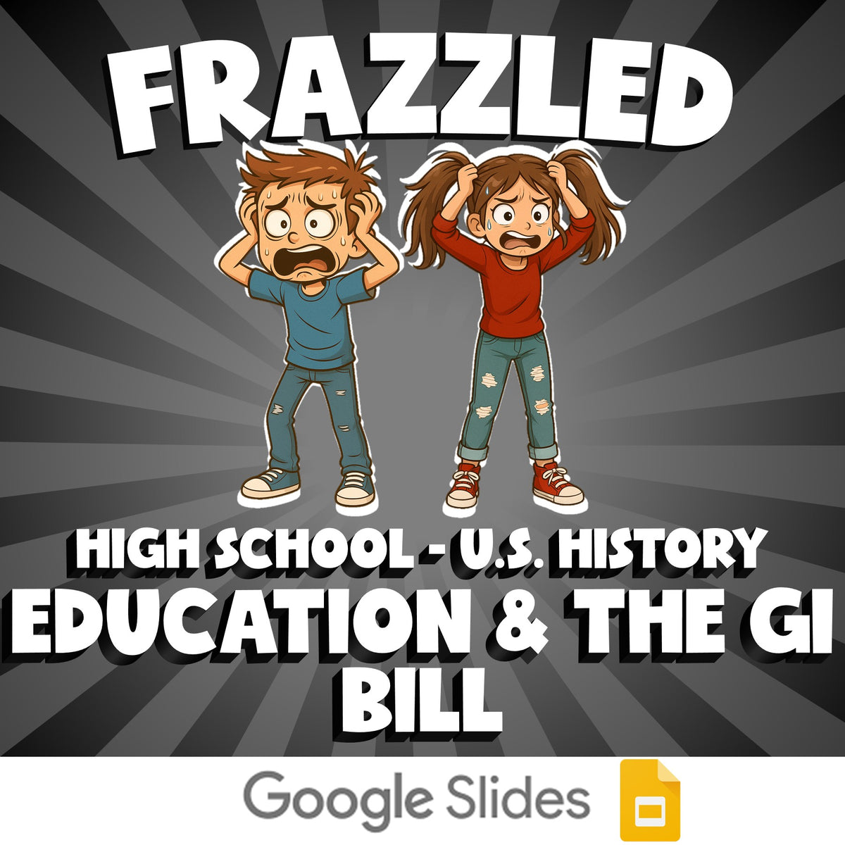 Education & the GI Bill FRAZZLED U.S. History Game - No Prep Review Activity