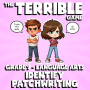 Identify Patchwriting THE TERRIBLE GAME - No Prep Grade 9 ELA Review Activity