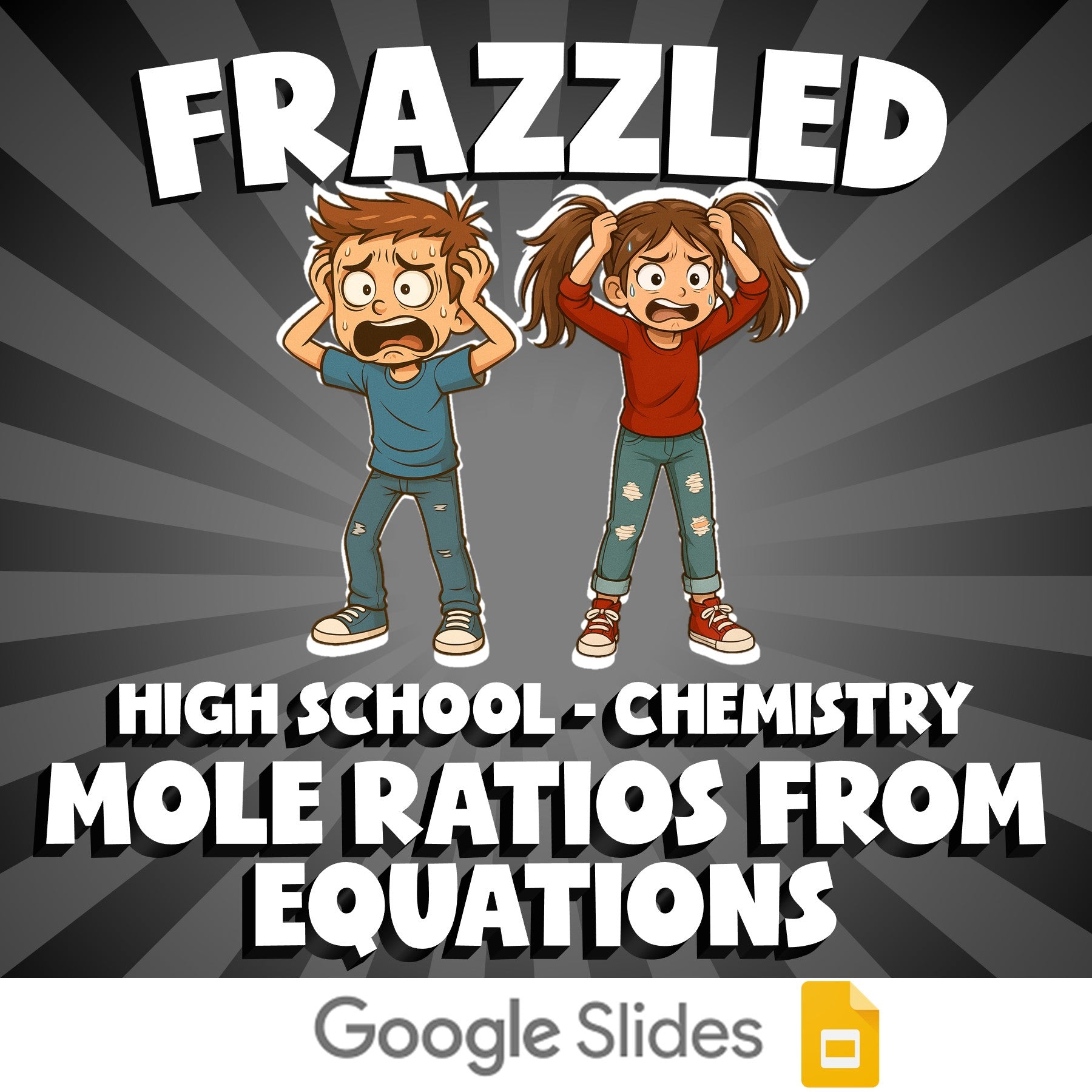 Mole Ratios from Equations FRAZZLED Science Game - No Prep Chemistry Review