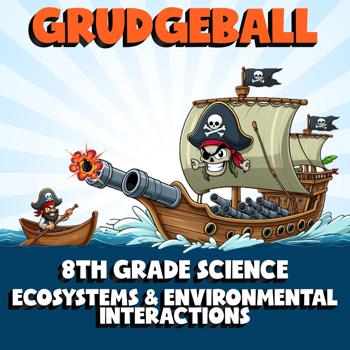 Ecosystems & Environmental Interactions GRUDGEBALL Science Game - Grade 8