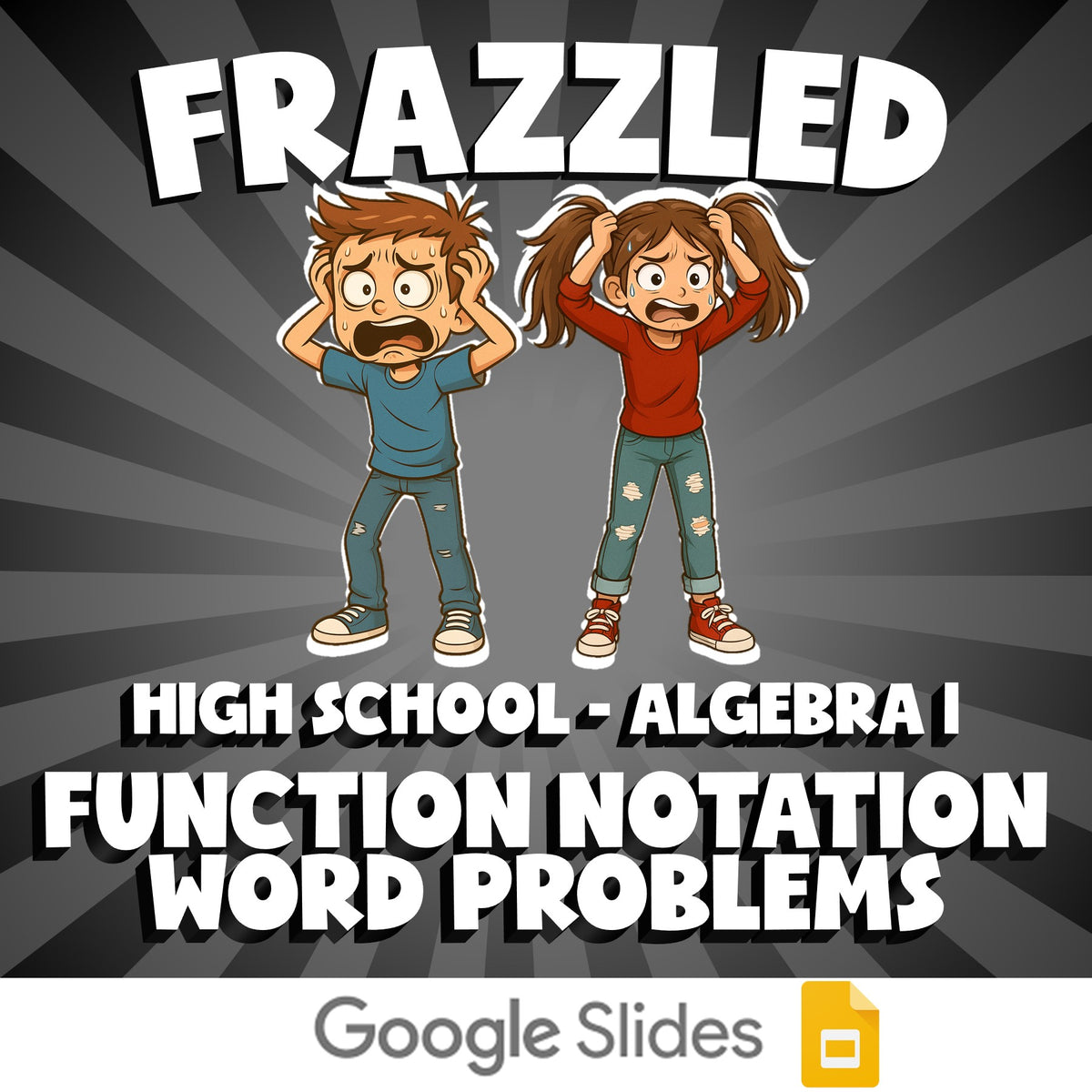 Function Notation Word Problems FRAZZLED Math Game - No Prep Algebra 1 Review