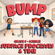Surface Processes & Time BUMP Science Game - No Prep Grade 8 Review Activity