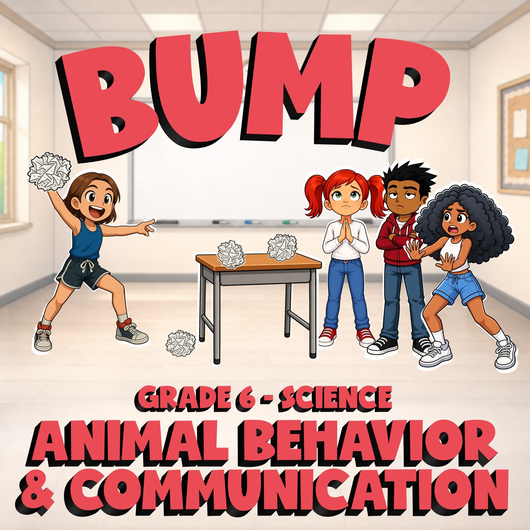 Animal Behavior & Communication BUMP Science Game - No Prep Grade 6 Review