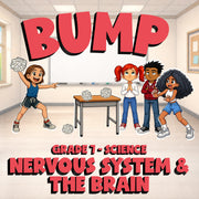 Nervous System & the Brain BUMP Science Game - No Prep Grade 7 Review Activity