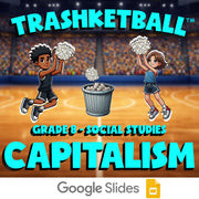 Capitalism TRASHKETBALL Socials Game - No Prep Grade 8 Review Activity