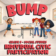 Individual Civic Participation BUMP Socials Game - No Prep Grade 8 Review