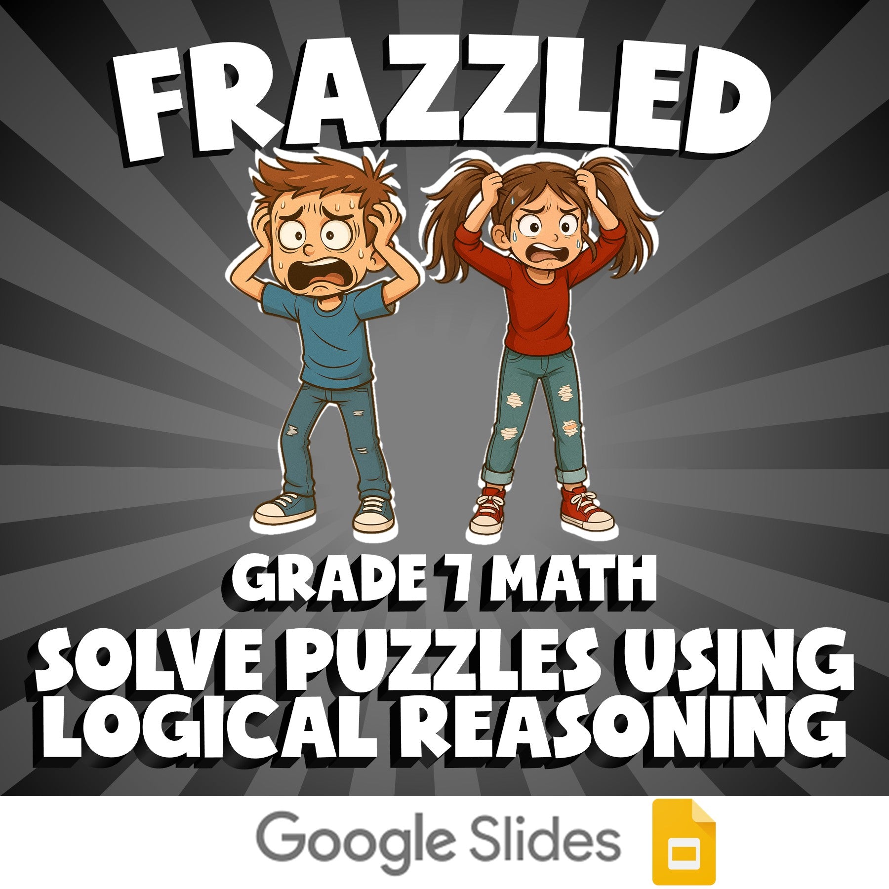 Solve Puzzles Using Logical Reasoning FRAZZLED Math Game - No Prep Grade 7