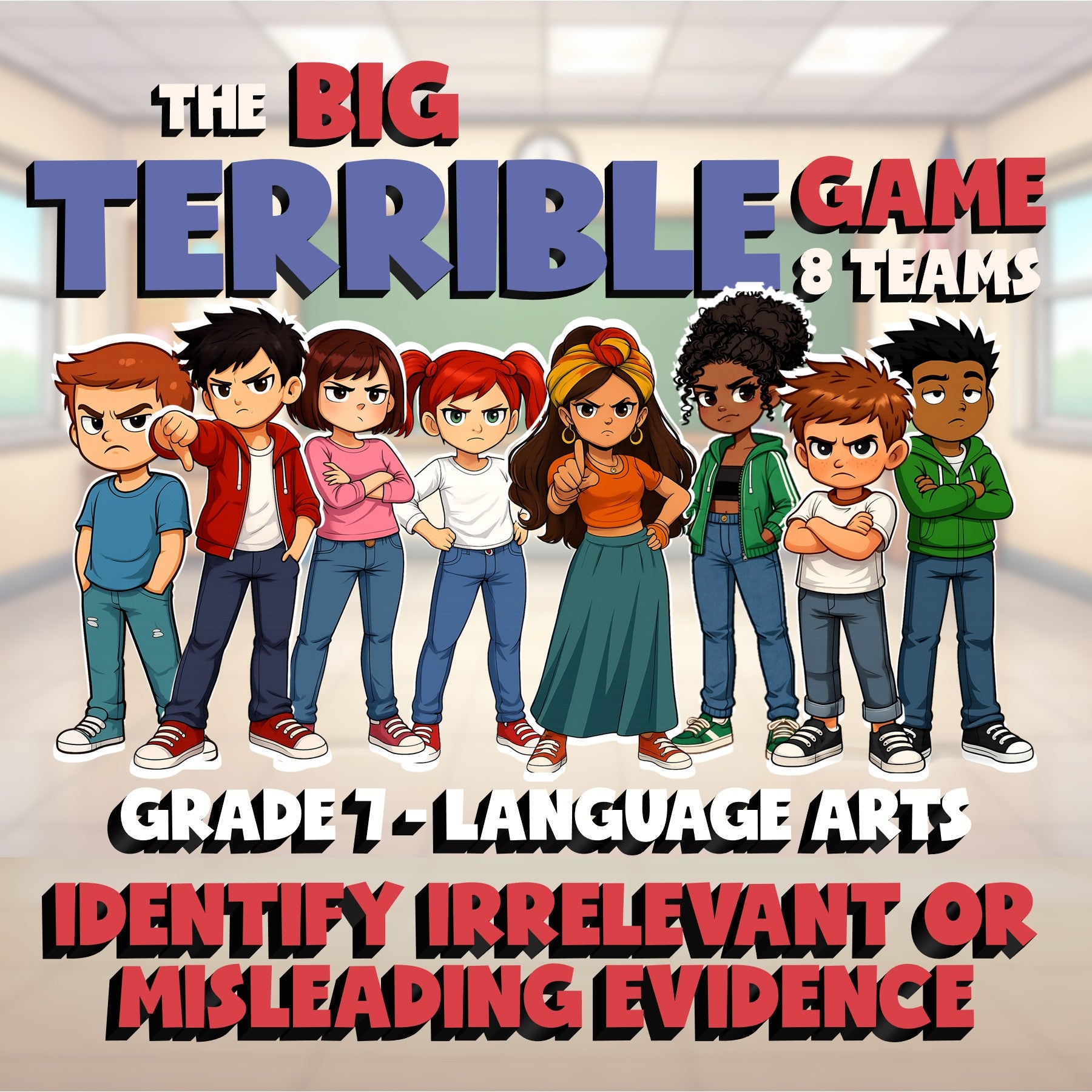 Identify Irrelevant or Misleading Evidence BIG TERRIBLE GAME - Grade 7 ELA