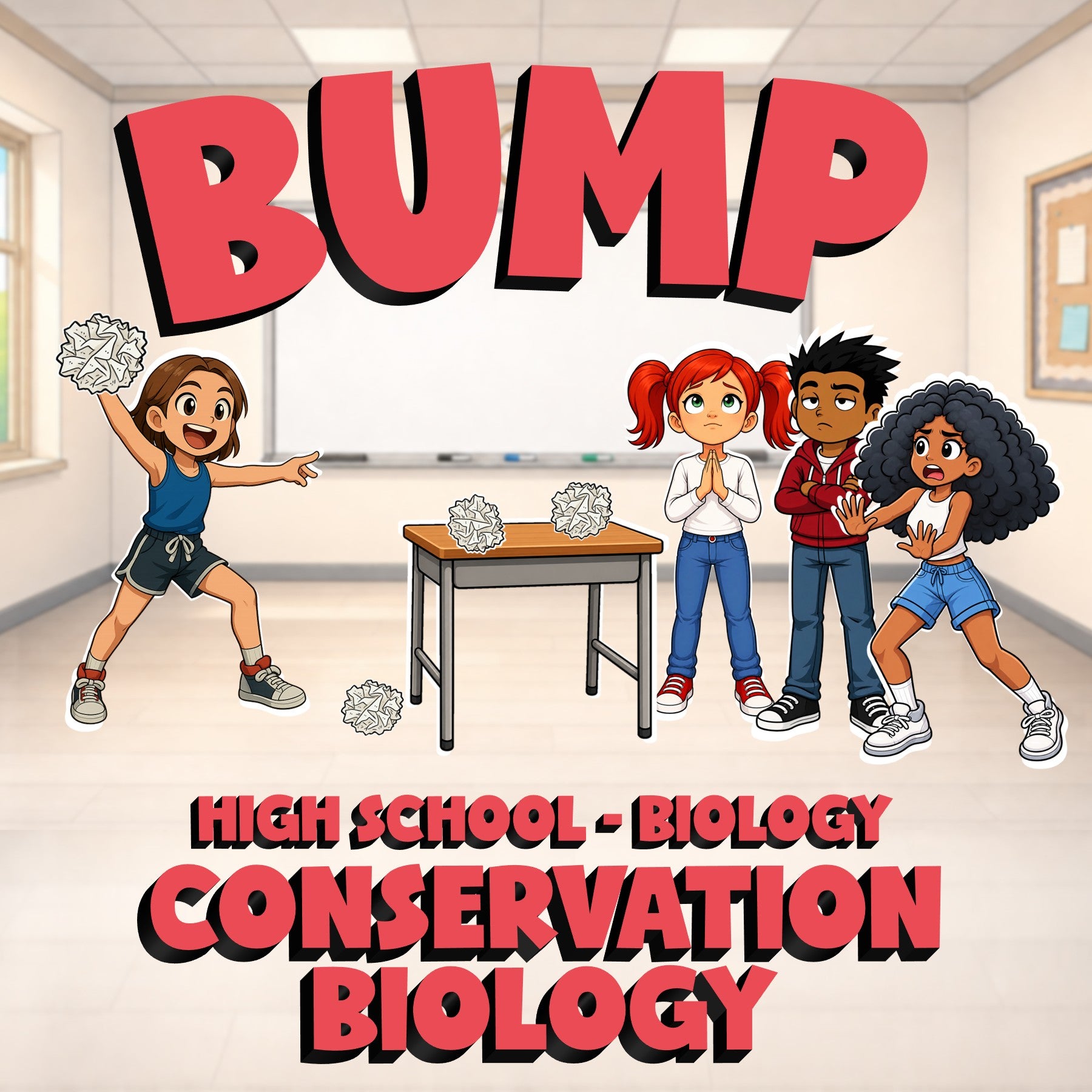 Conservation Biology BUMP Science Game - No Prep Biology Review Activity