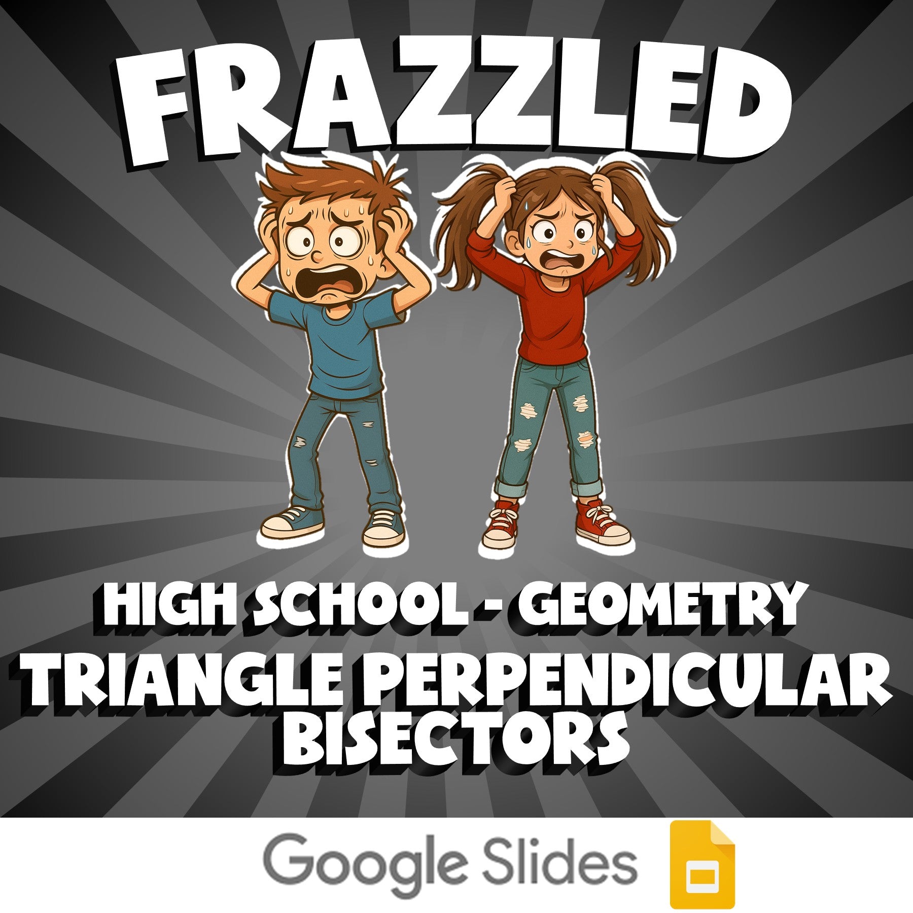 Triangle Perpendicular Bisectors FRAZZLED Math Game - No Prep Geometry Review