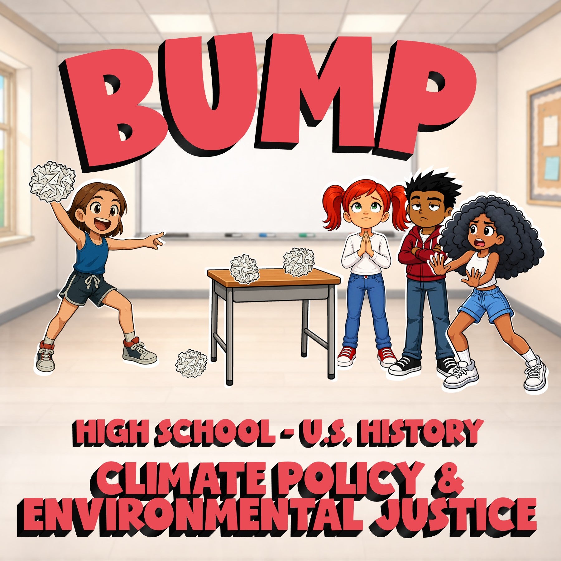 Climate Policy & Environmental Justice BUMP U.S. History Game - No Prep Review