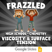 Viscosity & Surface Tension FRAZZLED Science Game - No Prep Chemistry Review