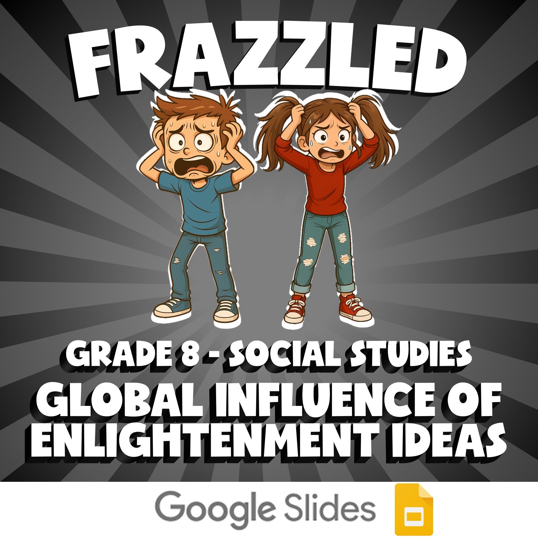 Global Influence of Enlightenment Ideas FRAZZLED Socials Game - No Prep Grade 8