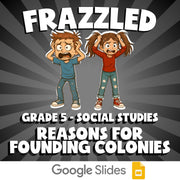 Reasons for Founding Colonies FRAZZLED Socials Game - No Prep Grade 5 Review