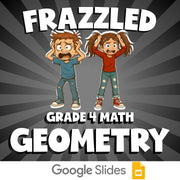 Geometry FRAZZLED Math Game - No Prep Grade 4 Review Activity