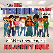 Majority Rule BIG TERRIBLE GAME - No Prep Grade 3 Socials Review Activity