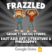 East Asia Art, Literature & Philosophy FRAZZLED Socials Game - No Prep Grade 7