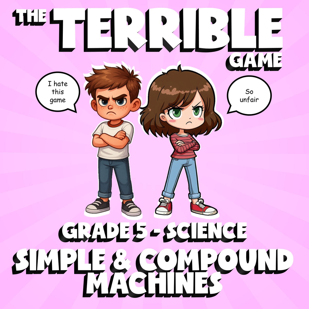 Simple & Compound Machines THE TERRIBLE GAME - No Prep Grade 5 Science Review