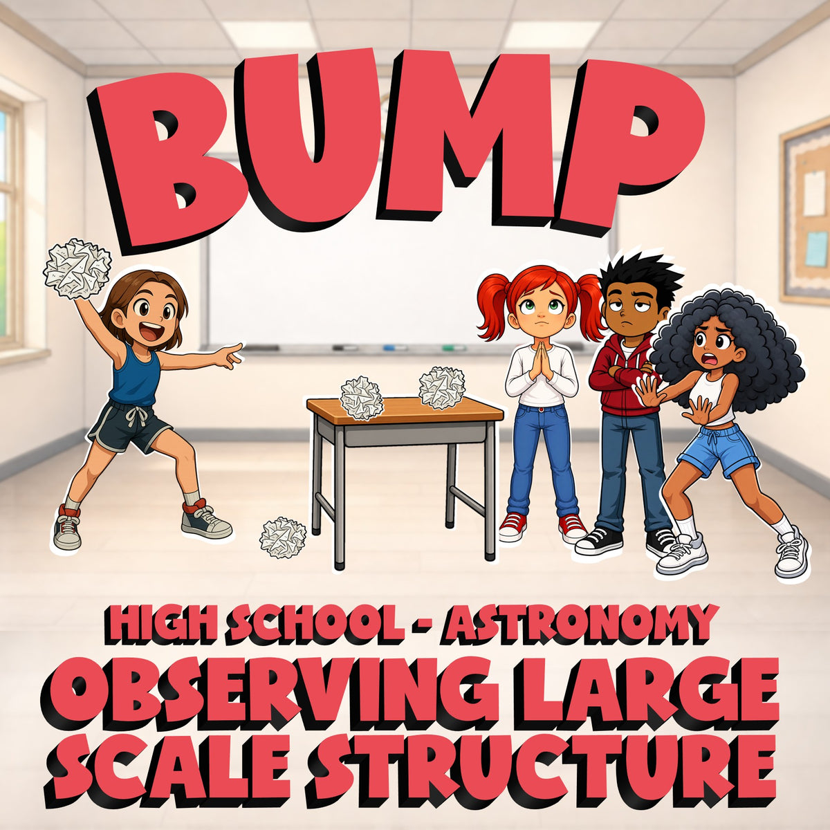 Observing Large Scale Structure BUMP Science Game - No Prep Astronomy Review