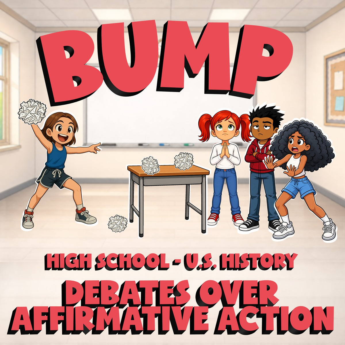 Debates Over Affirmative Action BUMP U.S. History Game - No Prep Review Activity