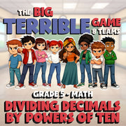 Dividing Decimals by Powers of Ten BIG TERRIBLE GAME - Grade 5 Math Review