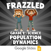Population Dynamics FRAZZLED Science Game - No Prep Grade 9 Review Activity