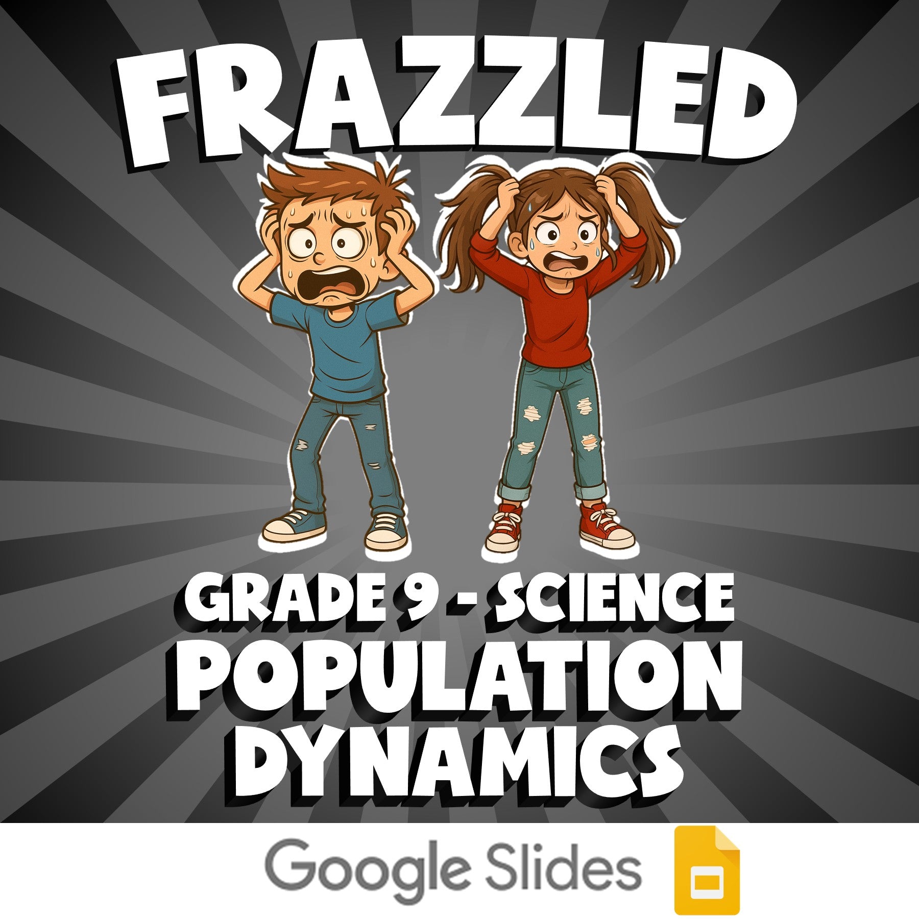 Population Dynamics FRAZZLED Science Game - No Prep Grade 9 Review Activity
