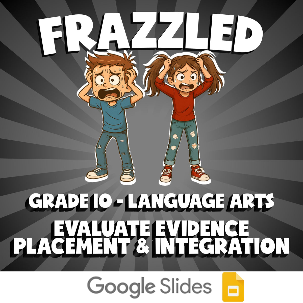 Evaluate Evidence Placement & Integration FRAZZLED ELA Game - No Prep Grade 10