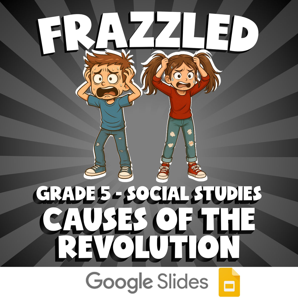 Causes of the Revolution FRAZZLED Socials Game - No Prep Grade 5 Review Activity