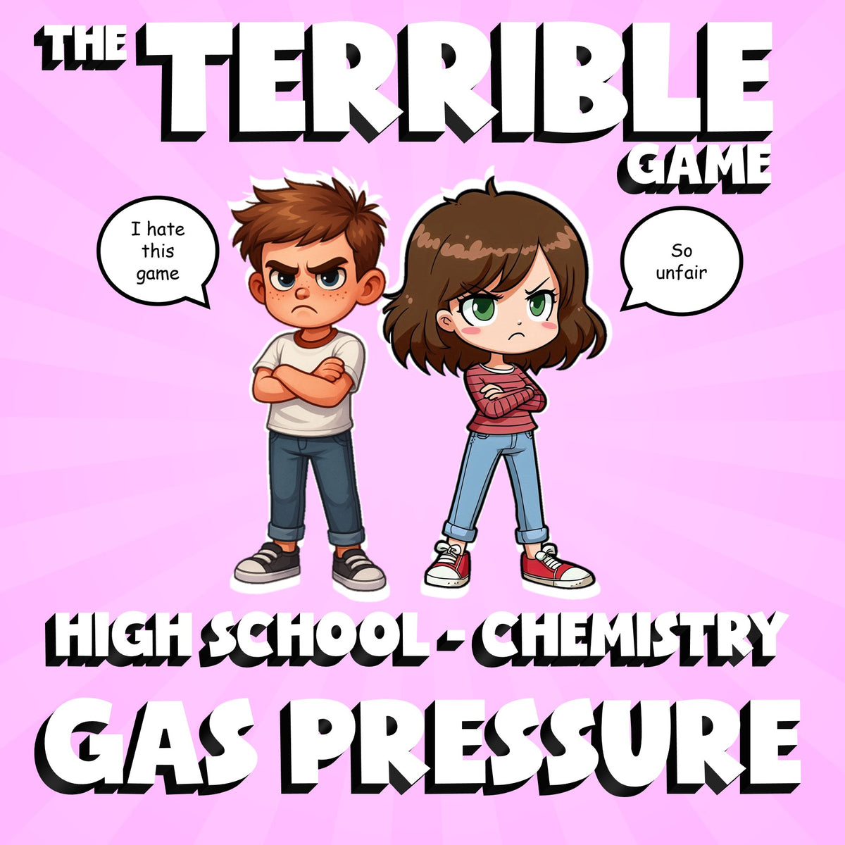 Gas Pressure THE TERRIBLE GAME - No Prep Chemistry Science Review Activity