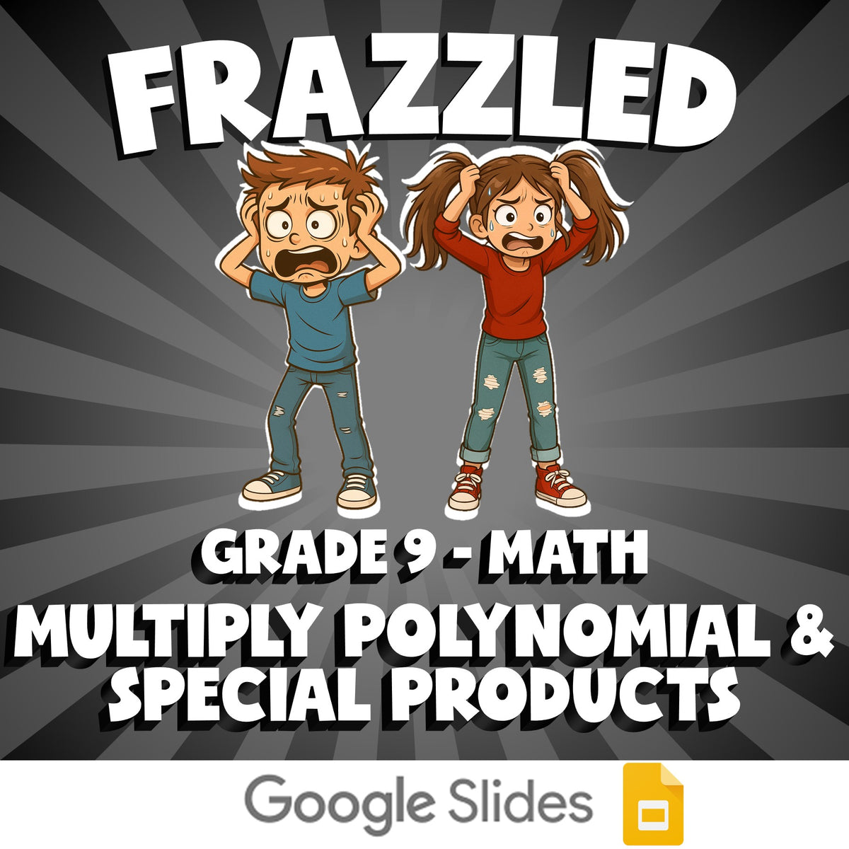 Multiply Polynomial & Special Products FRAZZLED Math Game - No Prep Grade 9