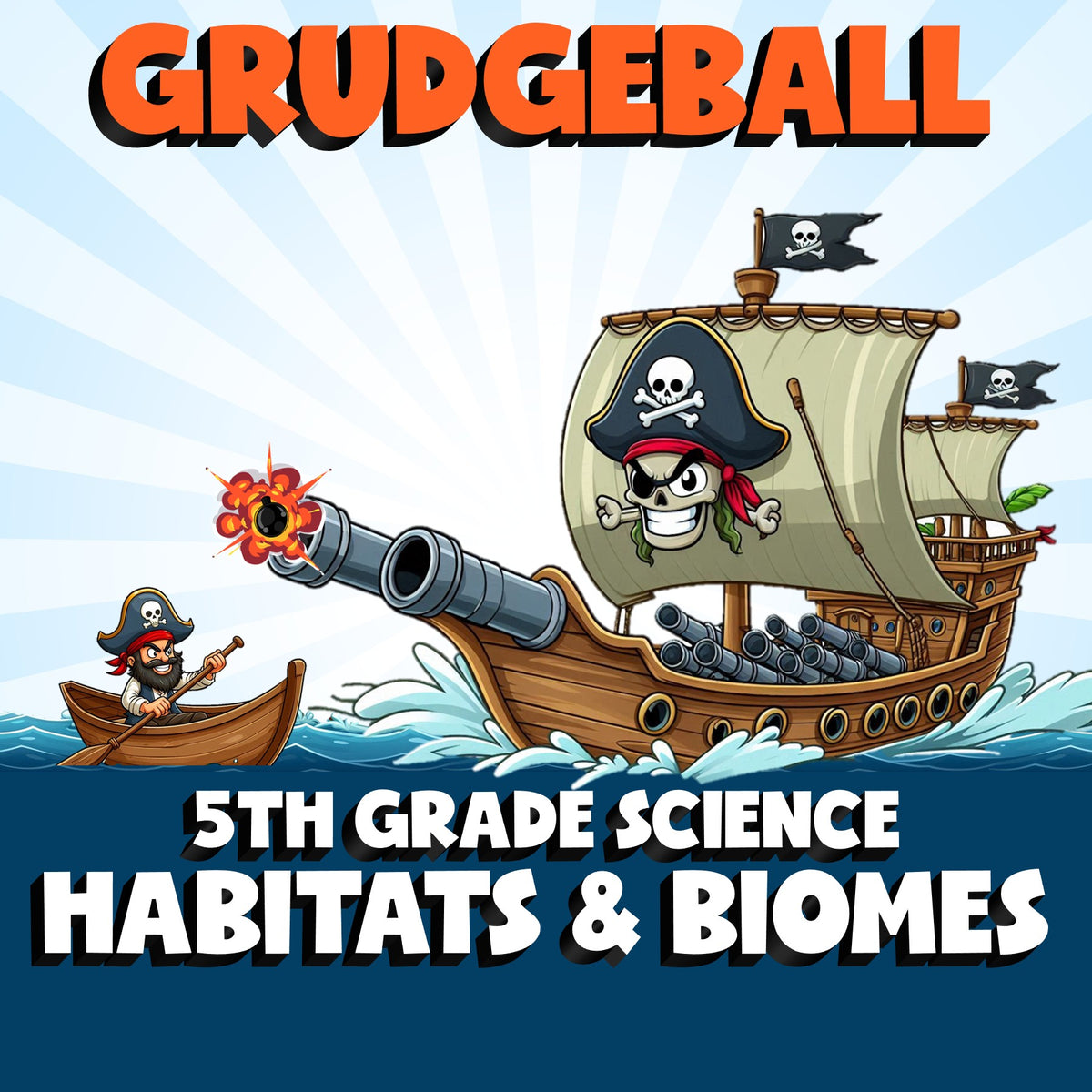 Habitats & Biomes GRUDGEBALL Science Game - No Prep Grade 5 Review Activity