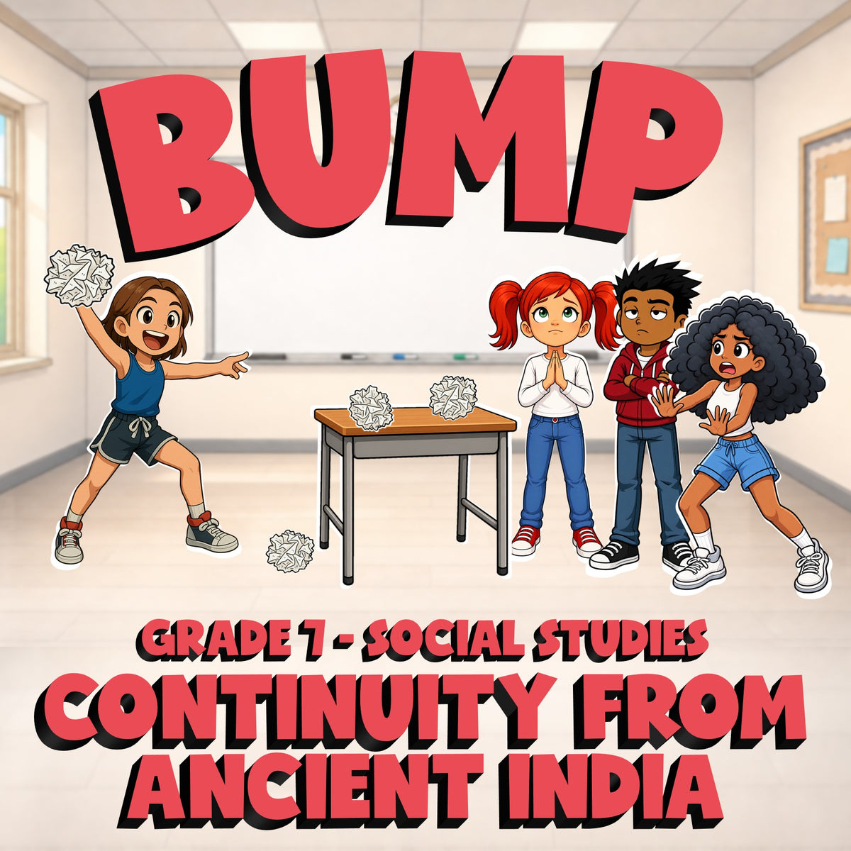 Continuity from Ancient India BUMP Socials Game - No Prep Grade 7 Review
