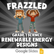 Renewable Energy Designs FRAZZLED Science Game - No Prep Grade 7 Review Activity