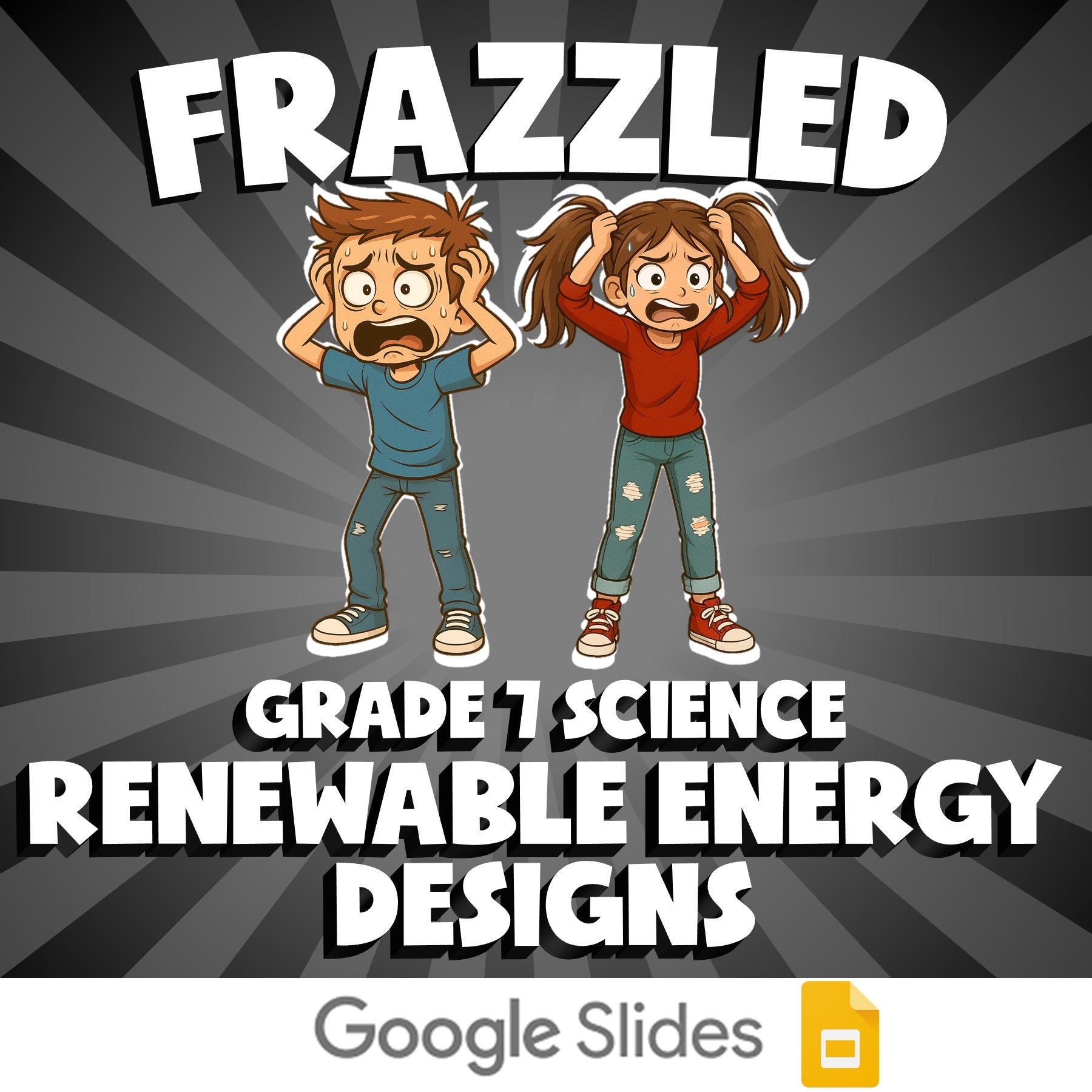 Renewable Energy Designs FRAZZLED Science Game - No Prep Grade 7 Review Activity