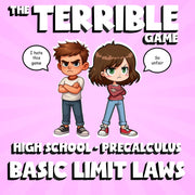 Basic Limit Laws THE TERRIBLE GAME - No Prep PreCalculus Math Review Activity